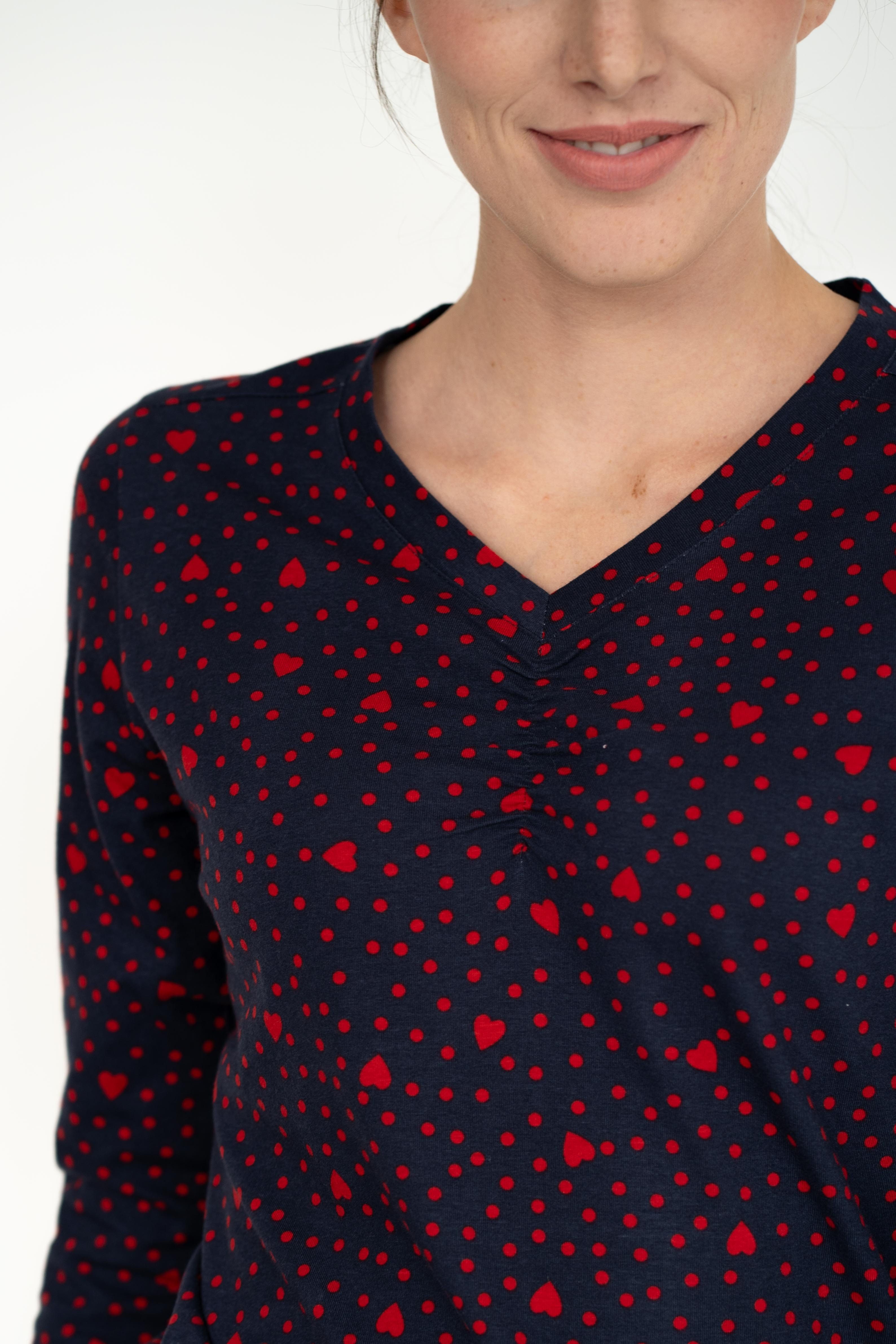 einfach Schön Langarmshirt Cordula marine