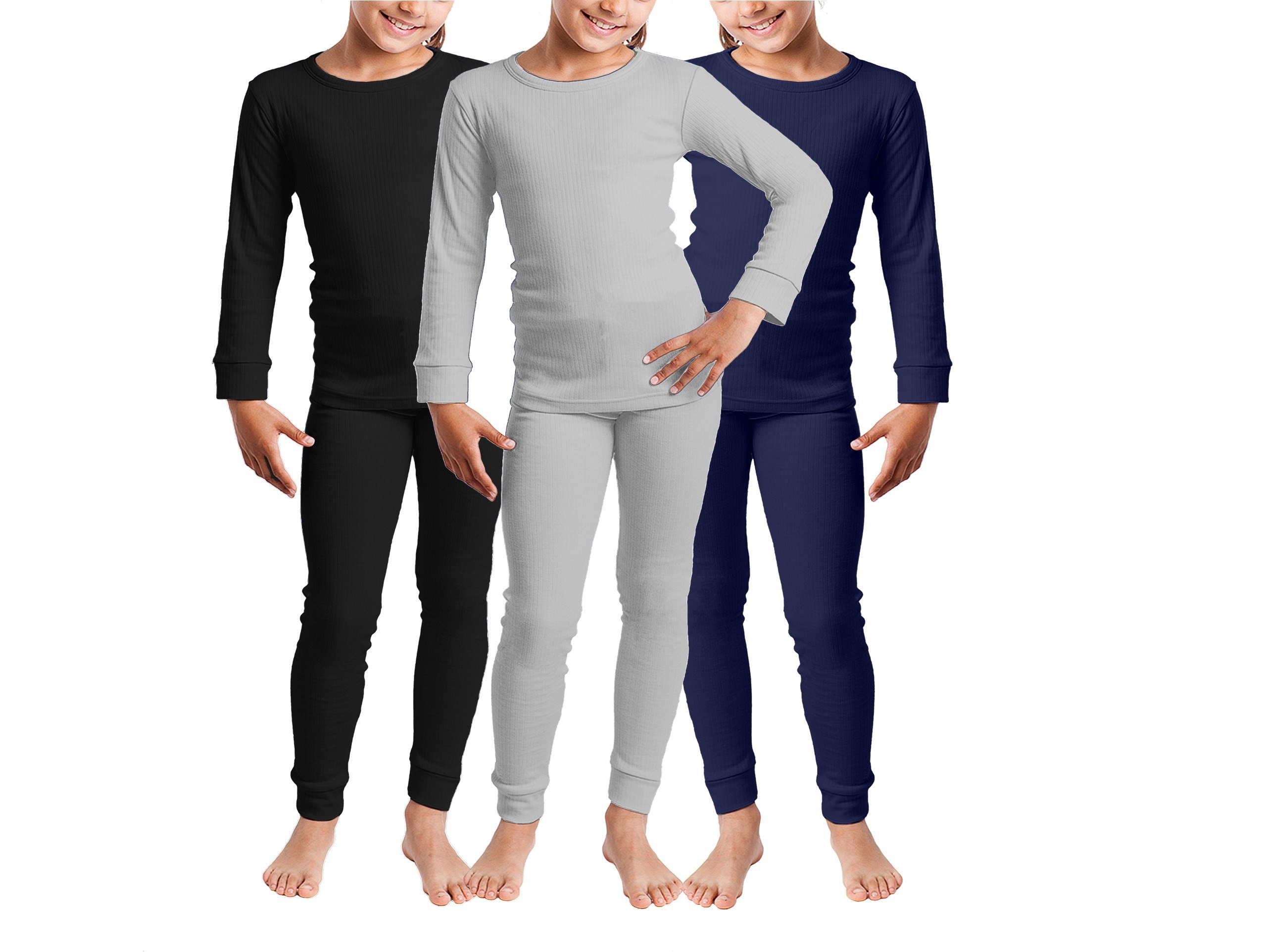 Cocain underwear Thermounterhose Warme lange Kinder Thermo Ski Unterwäsche lang Unterhose Unterhemd 100 (Packung, 2-St) warm weich gemütlich – Bild 4 von 4