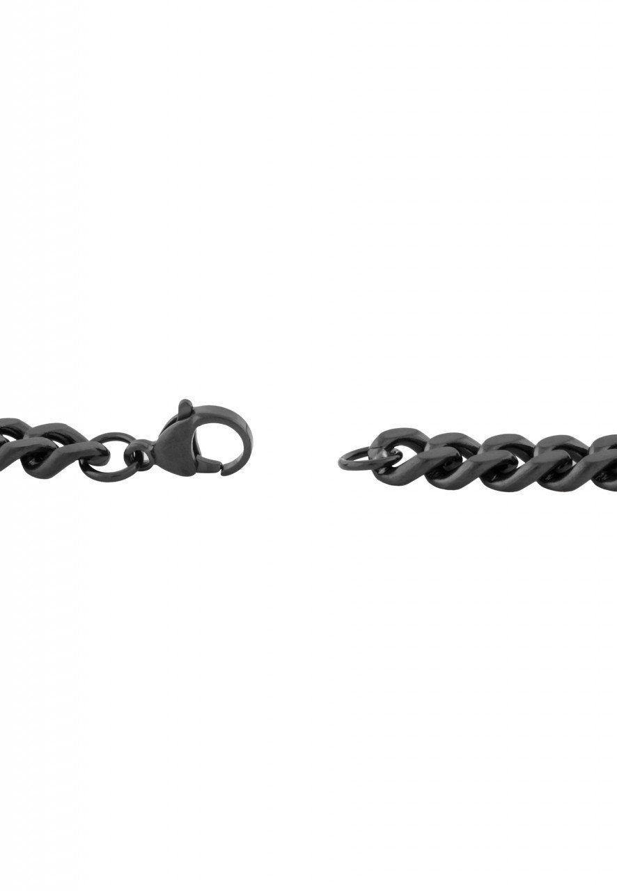 Akitsune Edelstahlkette Fibra Kette Mattschwarz - 9mm 40 cm // 15.74 in