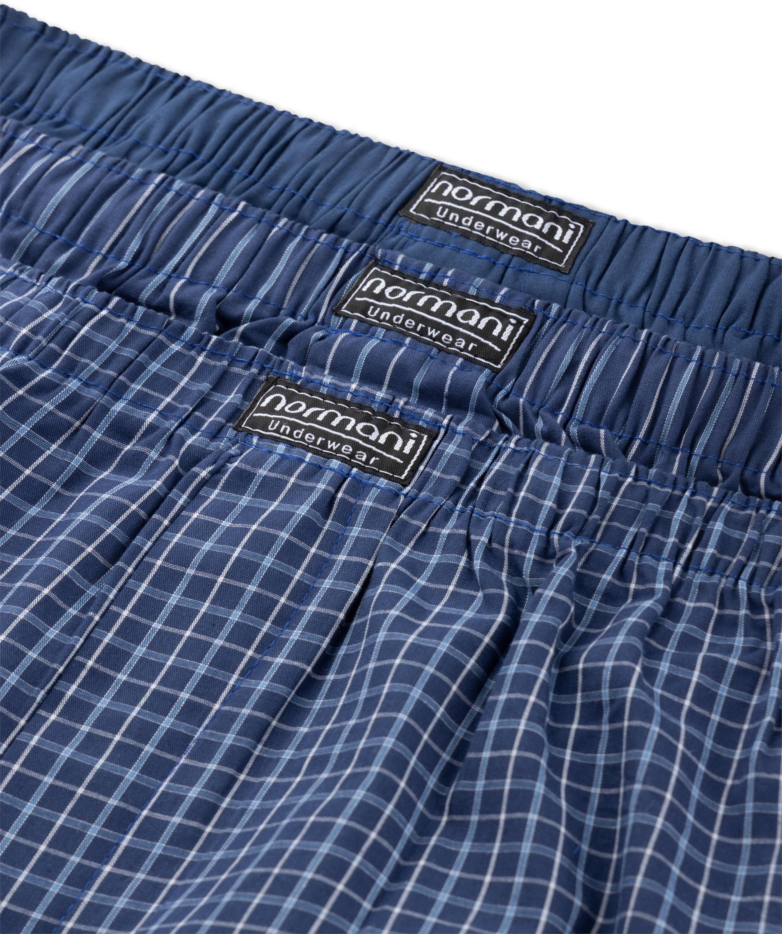 normani Boxershorts 3 Stück Herren Web Boxershorts Aus atmungsaktiver Baumwolle – Bild 3 von 5