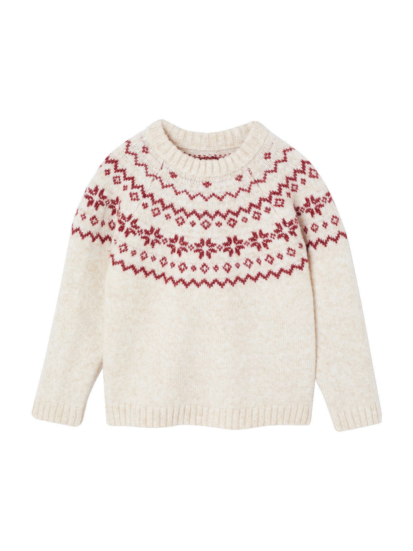 Envie de Fraise Pullunder Weihnachts-Pullover Kinder Jacquardstrick-Capsule