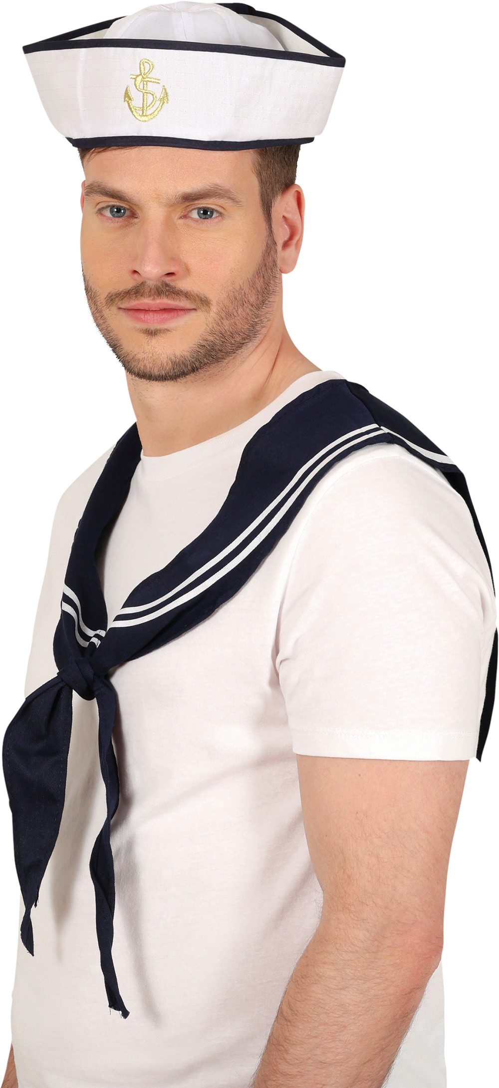 Fiestas Guirca Kostüm, Matrosen Look Karnevalskostüm Set Mit Anker Kragen H günstig online kaufen