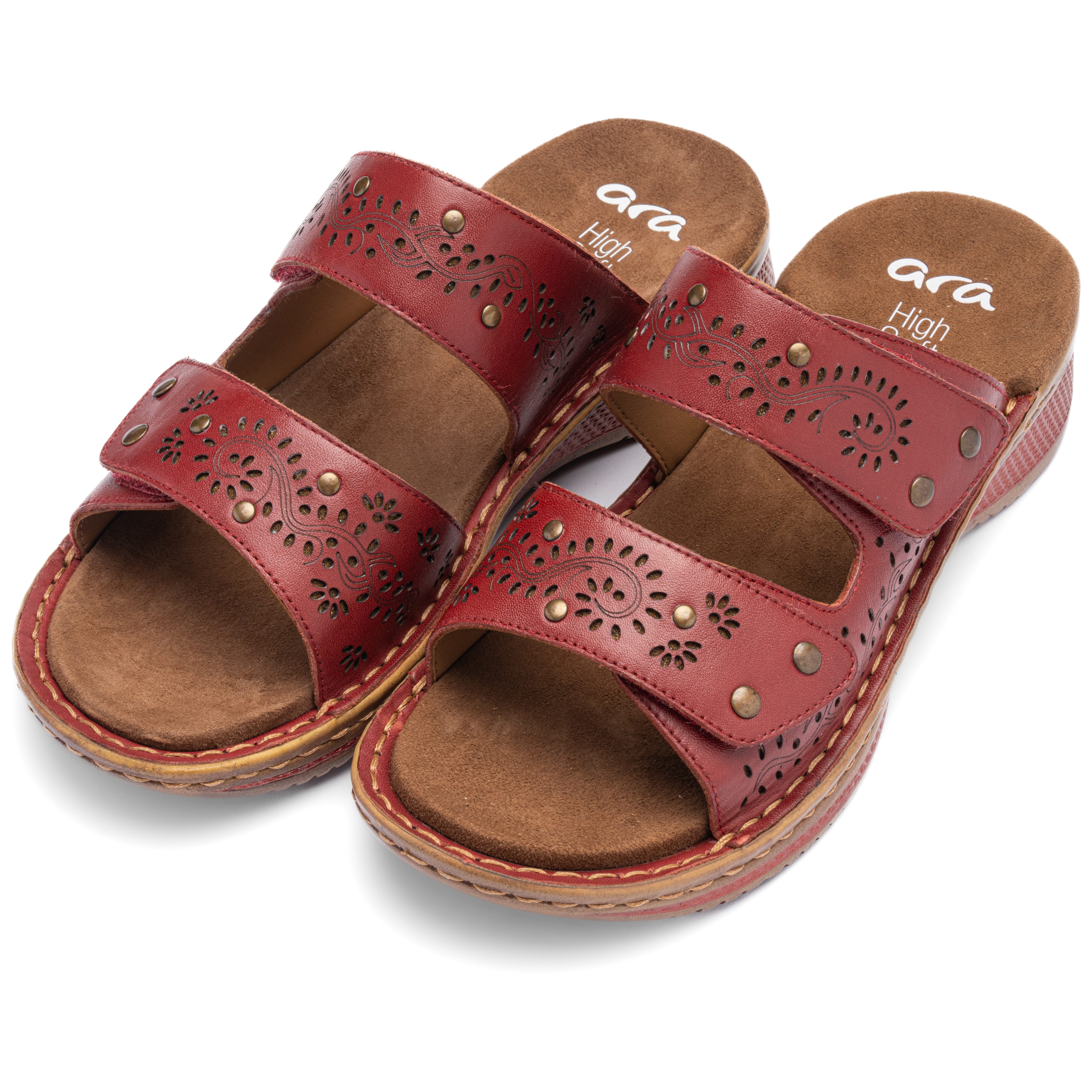 Ara HAWAII Pantolette Keilabsatz, Schlupfschuh, Sommerschuh, in G-Weite (weit)