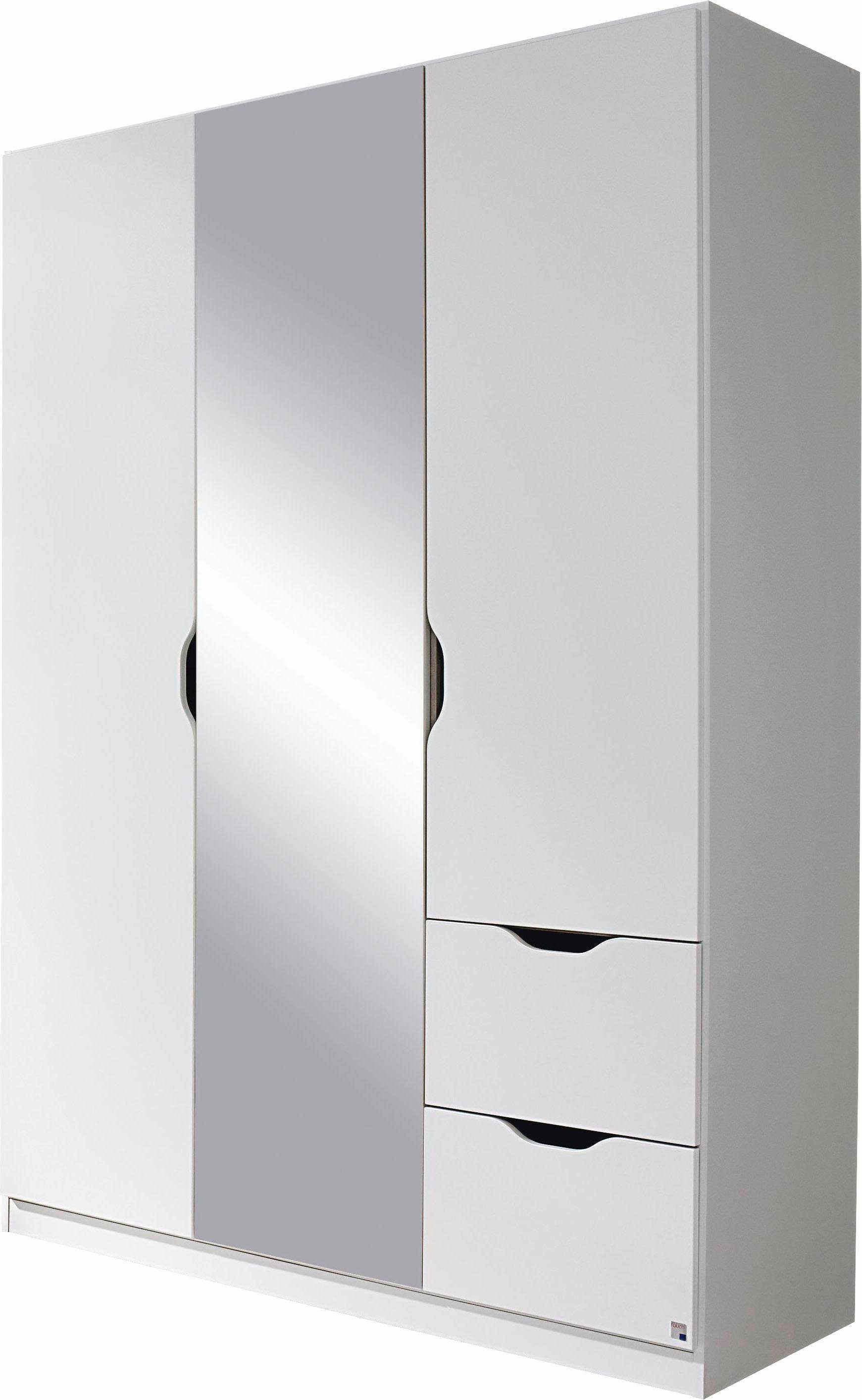 rauch Kleiderschrank Freiham Drehtürenschrank Garderobe BESTSELLER mit Spiegel und Schubkästen, Griffmulden, Schlafzimmerschrank Schrank