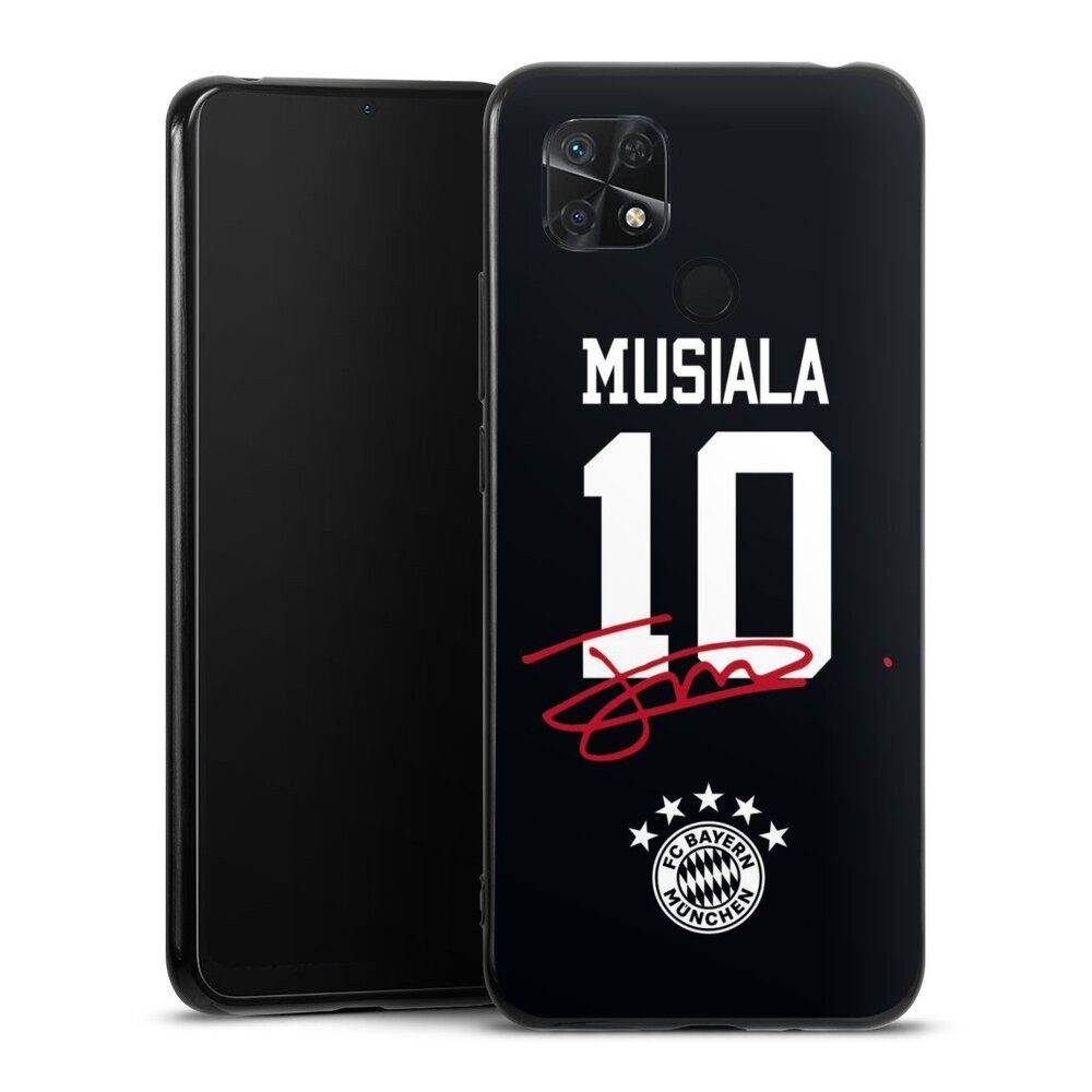 DeinDesign Handyhülle FC Bayern München Jamal Musiala FCB Musiala 10, Xiaomi Redmi 10C Silikon Hülle Bumper Case Handy Schutzhülle