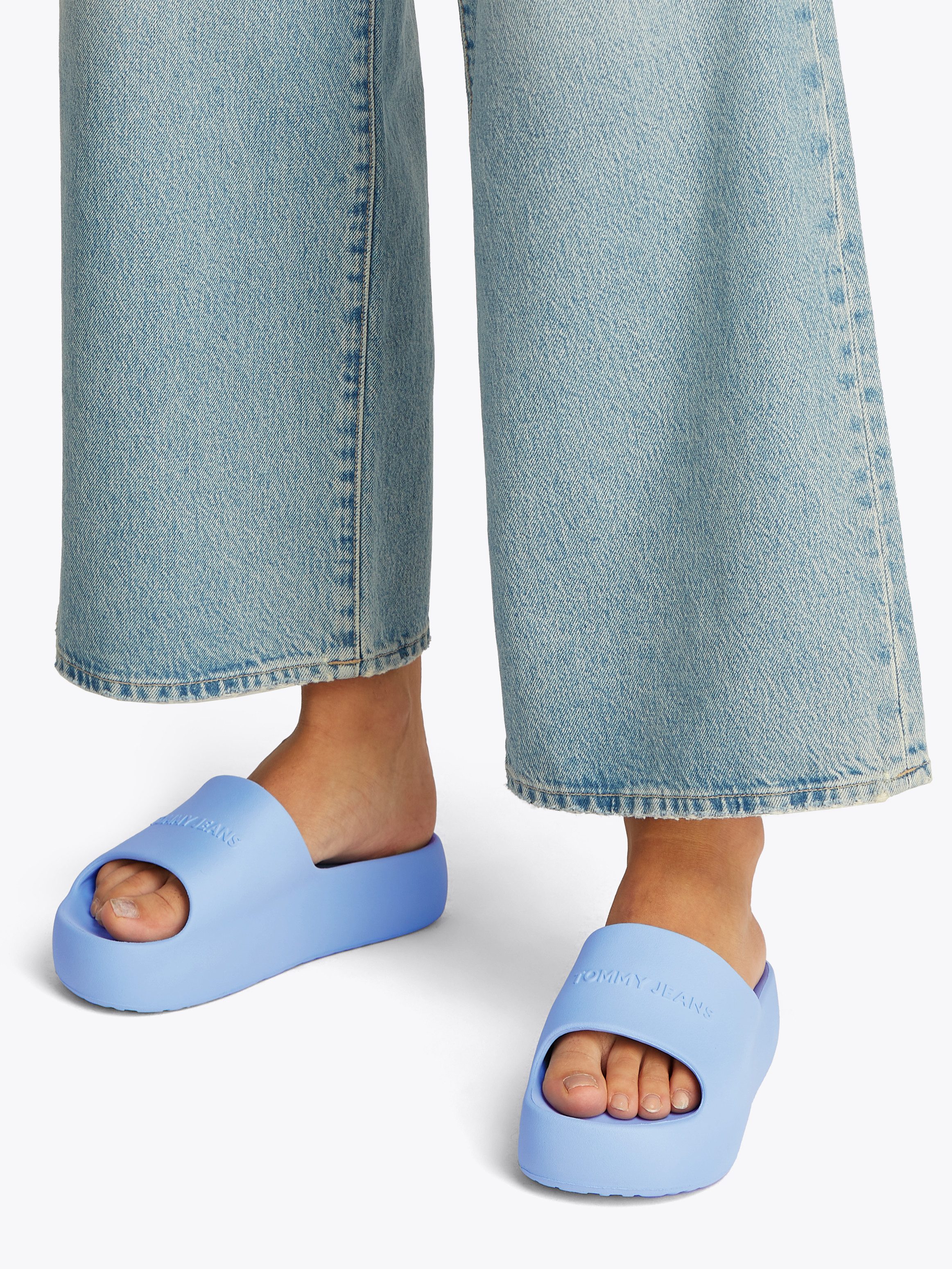 Tommy Jeans TJW CHUNKY POOL SLIDE ESS Pantolette, Plateau, Sommerschuh, Sch günstig online kaufen