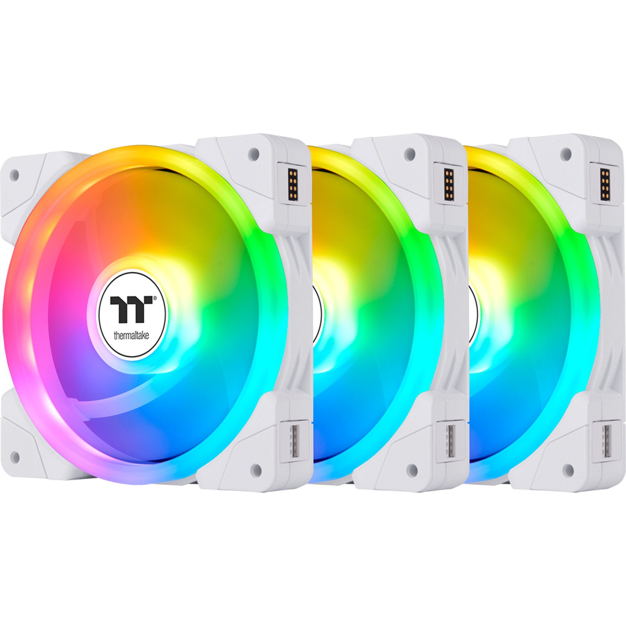 Thermaltake Gehäuselüfter SWAFAN EX14 ARGB Sync PC Cooling Fan White TT Premium Edition