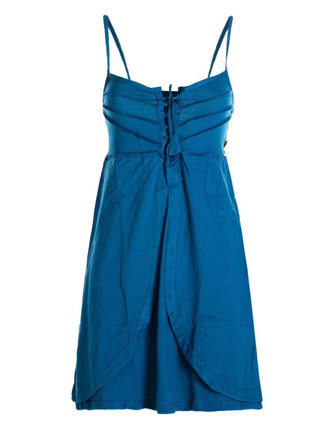 Vishes Sommerkleid Damen Babydoll-Kleid Tunika-Kleid Sommerkleid verstellbare Träger Hippie, Elfen Sytyle