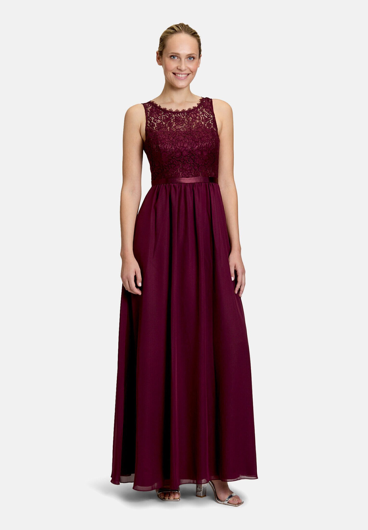 Vera Mont Cocktailkleid Damen mit Spitze Bogenkante