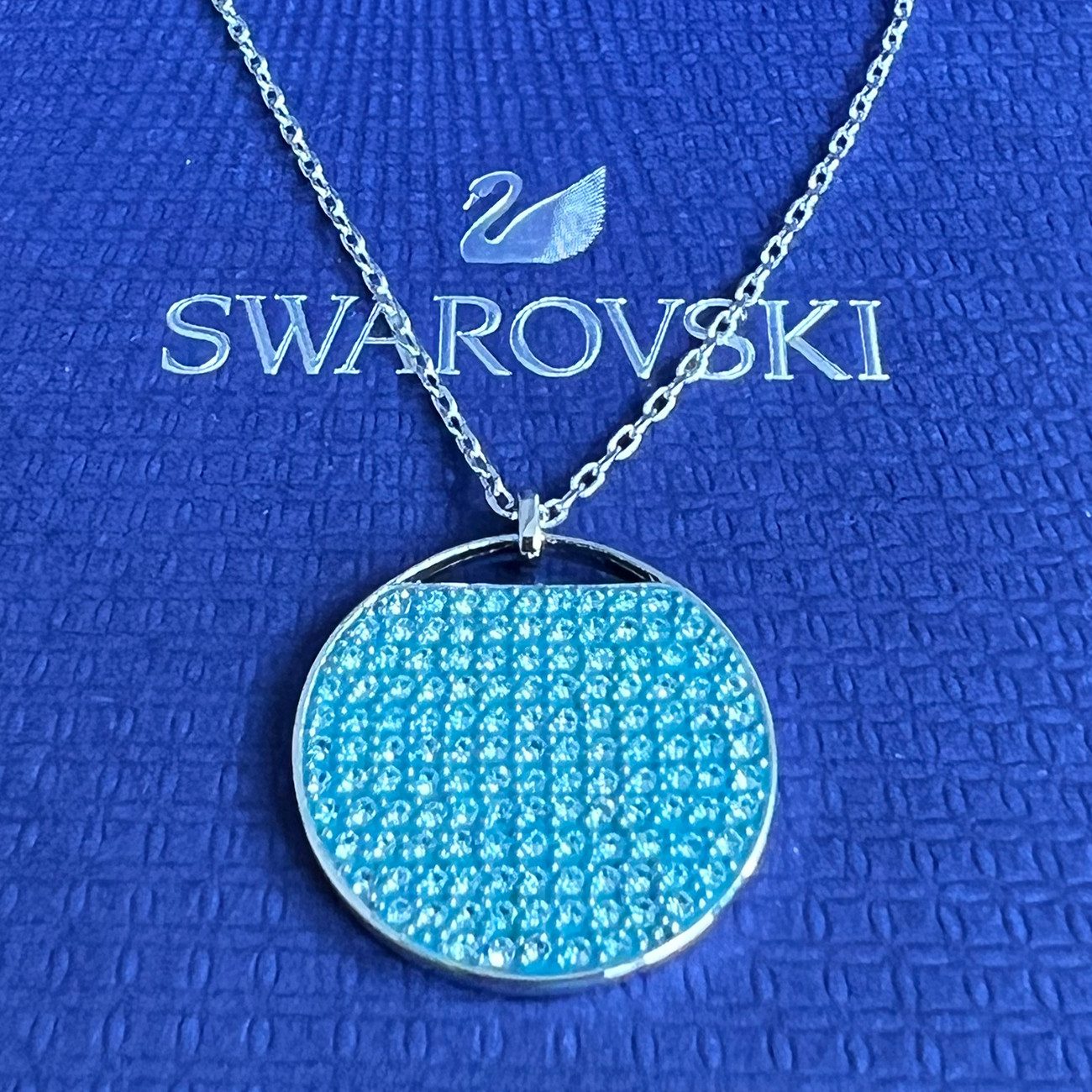 Swarovski Kette mit Anhänger silberfarb...
