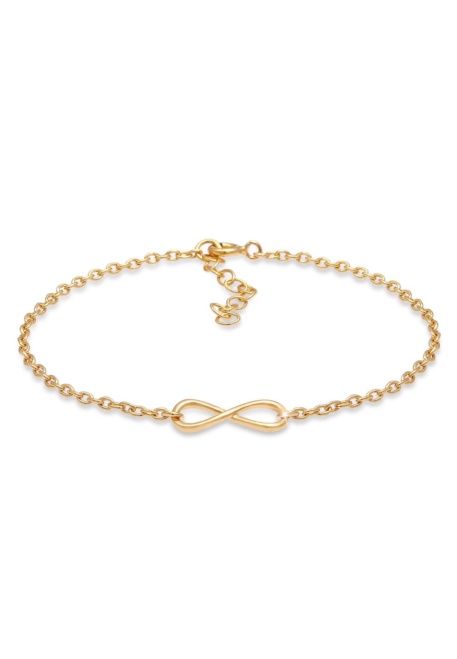 Elli Armband Liebe 925 Symbol Unendlichkeit Silber, Infinity Gold Infinity