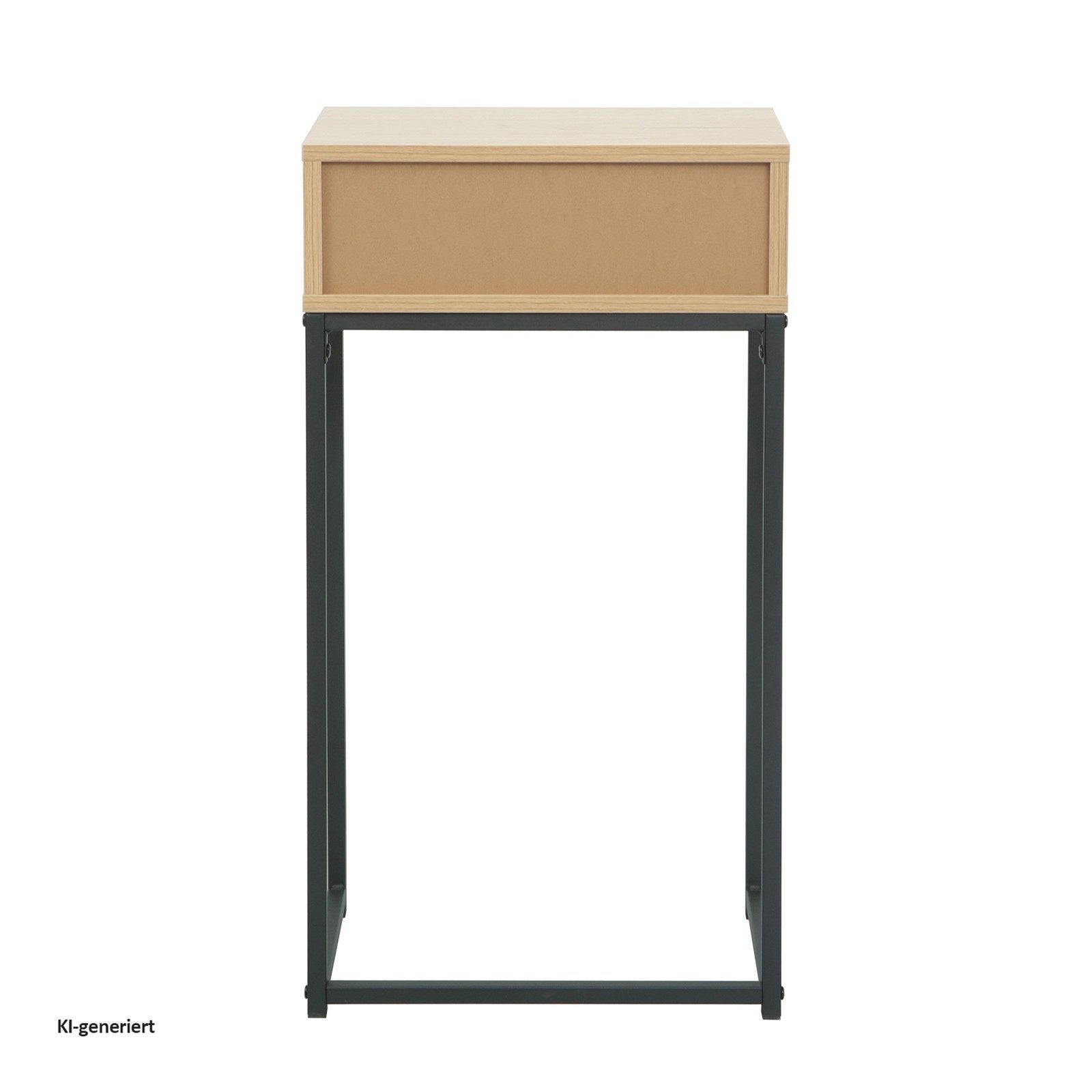 HTI-Living Beistelltisch Konsolentisch Cedrik 40 cm mit Schublade Artisaneiche-Schwarz (Stück, 1-St., 1 Konsolentisch) – Bild 4 von 5