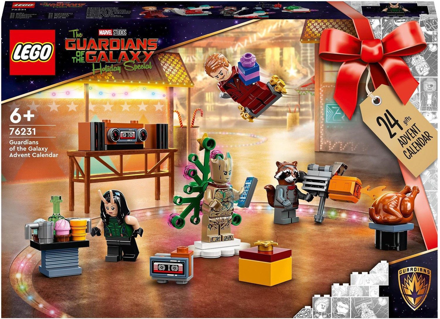 LEGO® Adventskalender Super Hereos Konstruktionsspielsteine, (Super Hereos, Klemmbausteine), Made in Europe