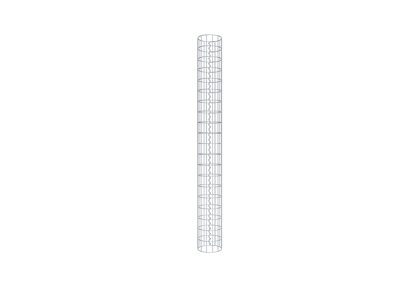 Thumbnail - Gabiona Steinsäule Gabionensäule rund feuerverzinkt, 22 cm Durchmesser, 200 cm Höhe, MW, (Gabionensäule rund feuerverzin...