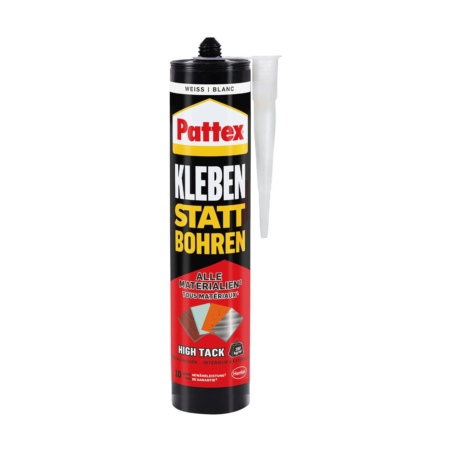 Pattex Montagekleber 2708149 / Kleben statt Bohren High Tack, (Solo), Lösemittelfrei, silanvernetzendes Polymer