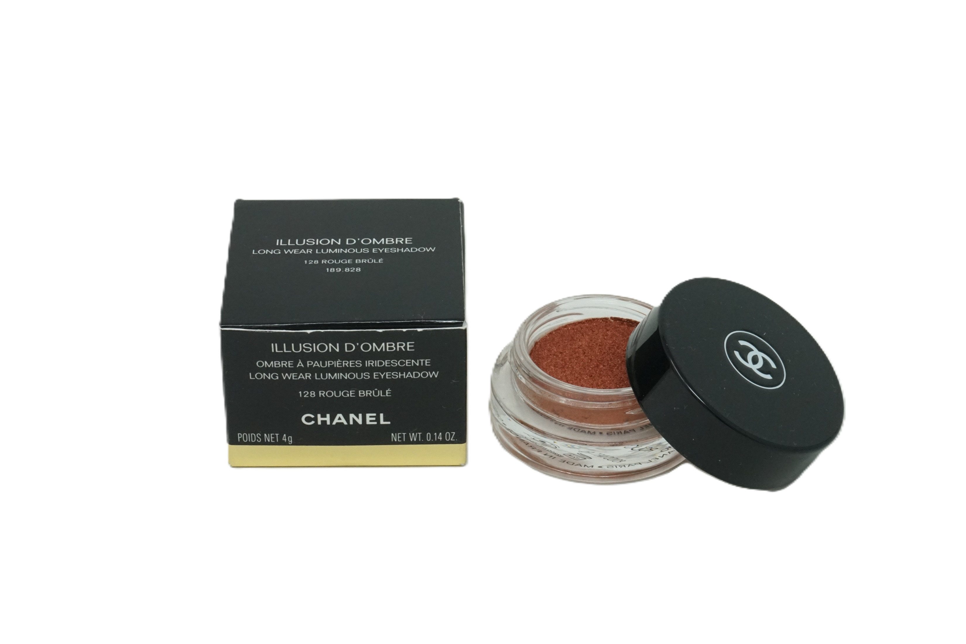 CHANEL Lidschatten Chanel Illusion D'Ombre luminous Eyeshadow 4g 128 Rouge Brule
