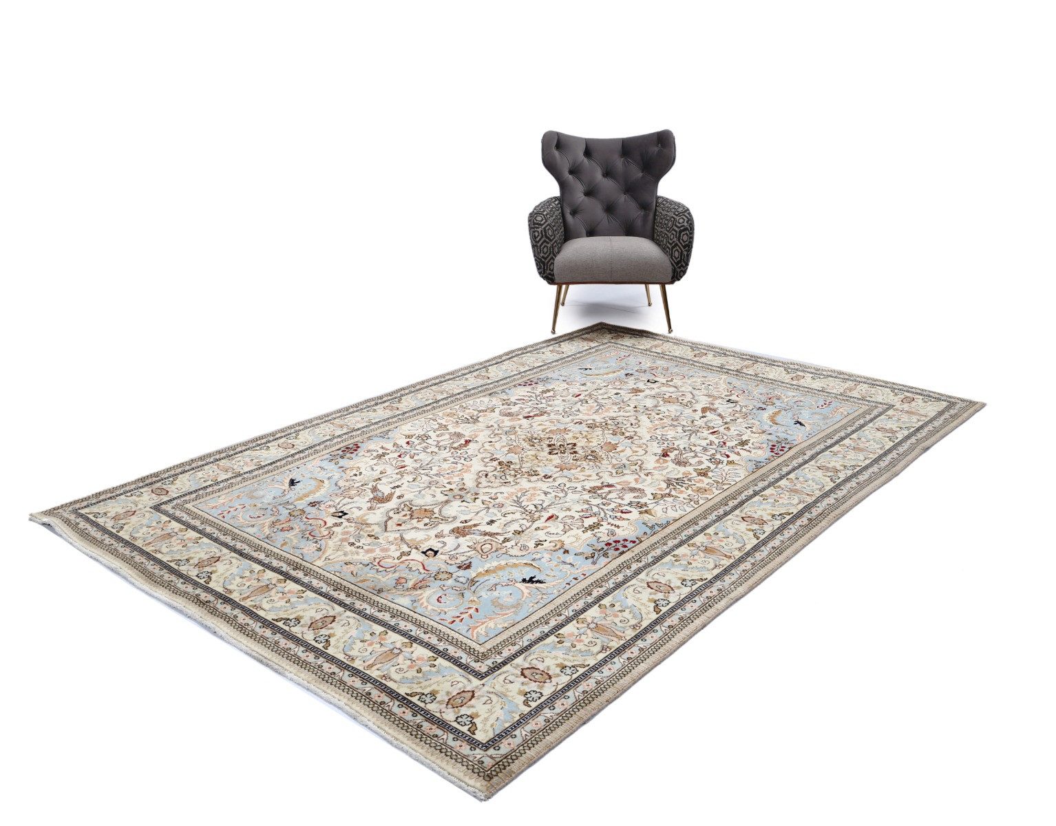 Carpet Avenue Teppich Tabriz Tabatabai Patina 293x196, Rechteck, Höhe: 8 mm