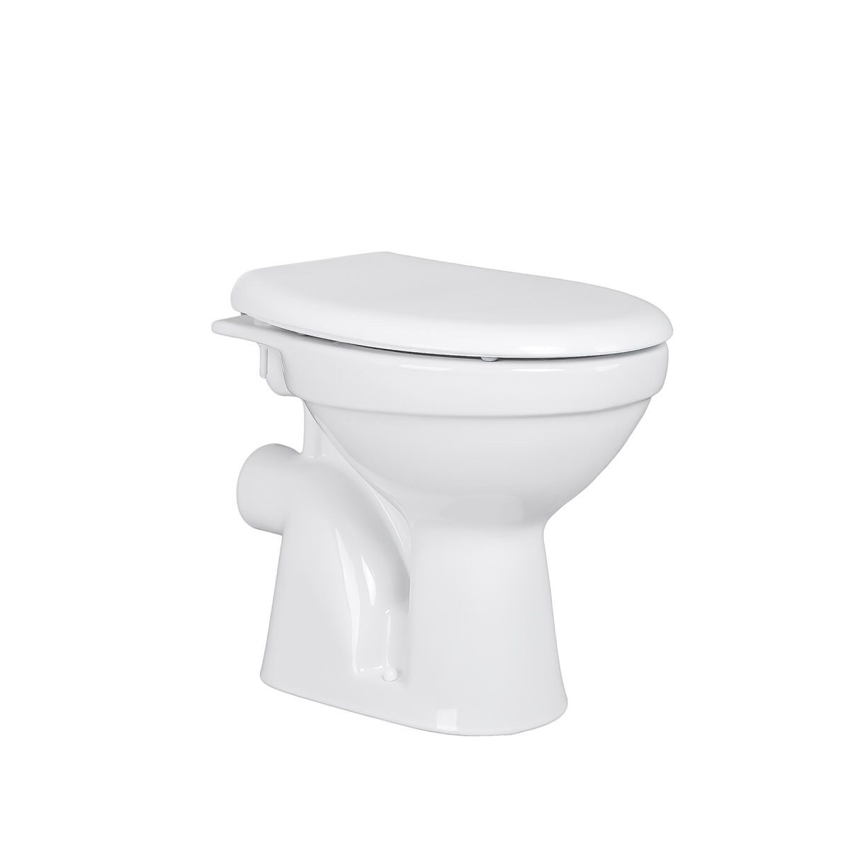Belvit Tiefspül-WC BV-SW5001-T+BV-D0400, Belvit Dusch WC mit Bidet Funktion – Standtoilette mit Taharet