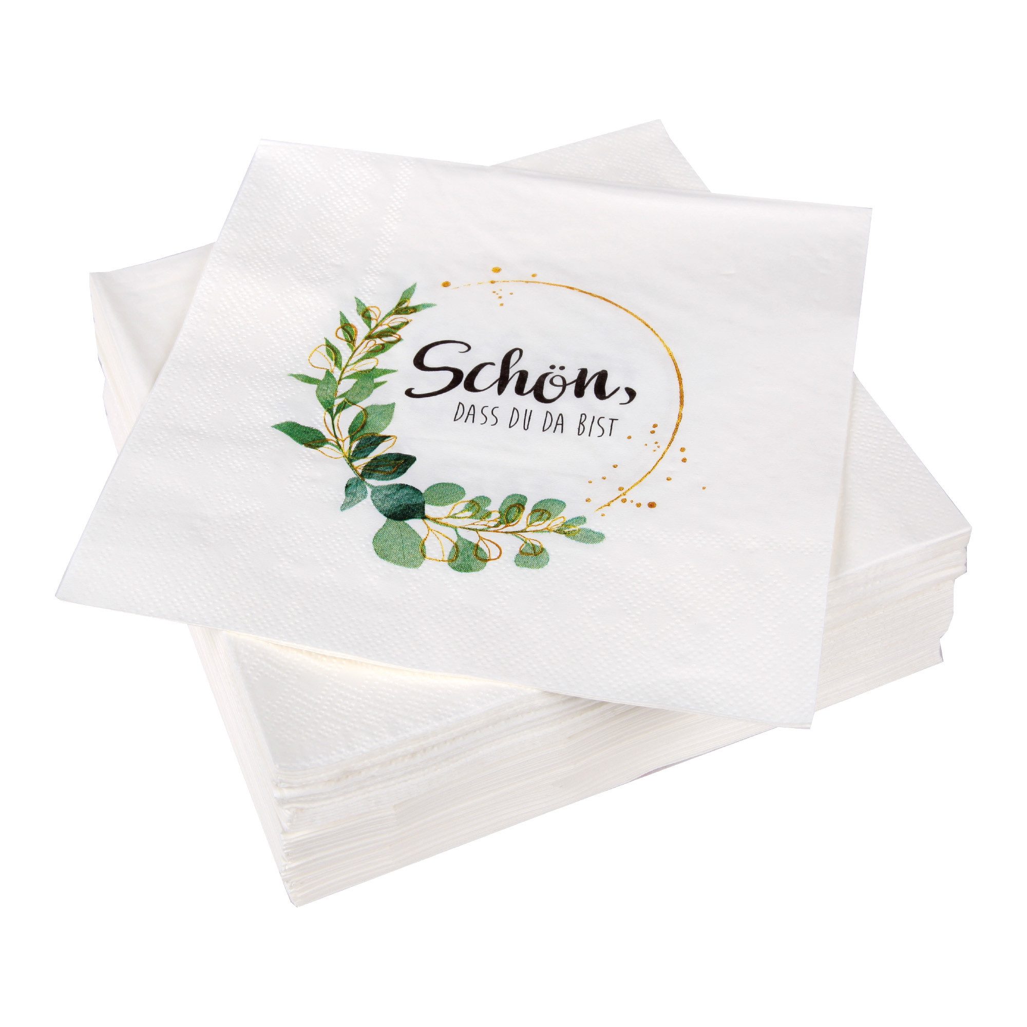 Monogramm Servietten Mit Buchstaben – 33 Cm, 2-lagig, 18 Stück Für Party & Buffet