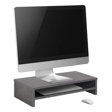 RICOO Schreibtischaufsatz FS0114-BG, Monitorständer Schreibtisch Monitorerhöhung Bildschirm Tisch Aufsatz