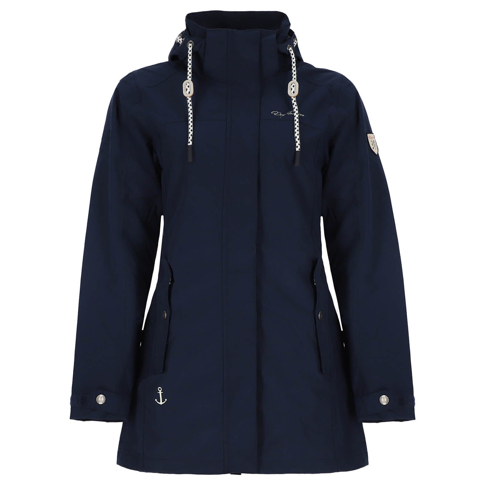 Dry Fashion Funktionsmantel Damen Funktionsjacke Leer mit abnehmbarer Kapuz günstig online kaufen