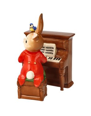 Goebel Osterhase "Musik lieg in der Luft", Osterhase am Klavier als Spieluhr (2 St), mit Musikwerk