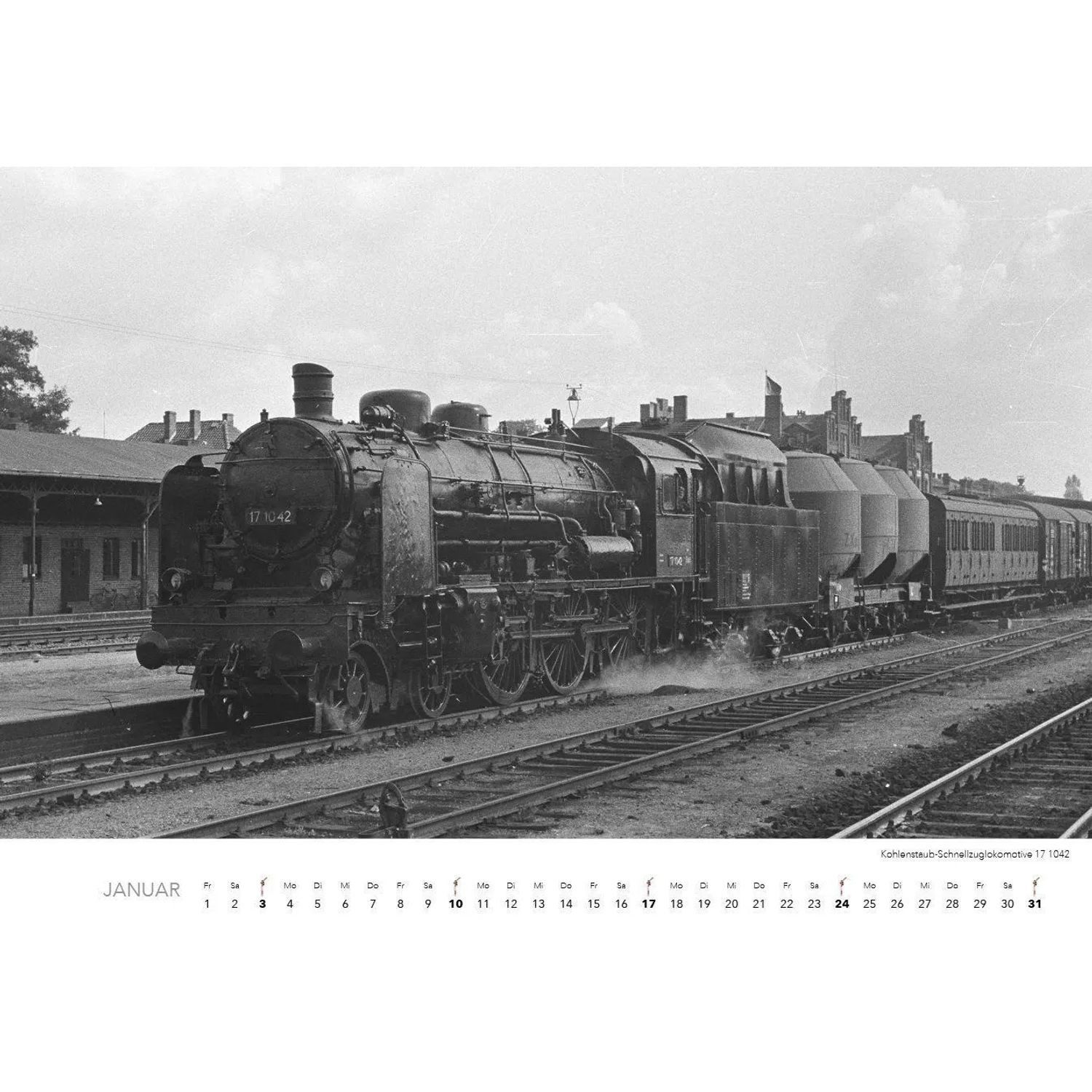 Edition Lempertz Wandkalender Historische Dampflokomotiven Kalender 2027 – Bild 2 von 5