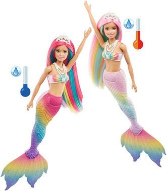 Barbie Meerjungfrauenpuppe Puppe, Dreamtopia Regenbogenzauber Meerjungfrau mit Farbwechsel