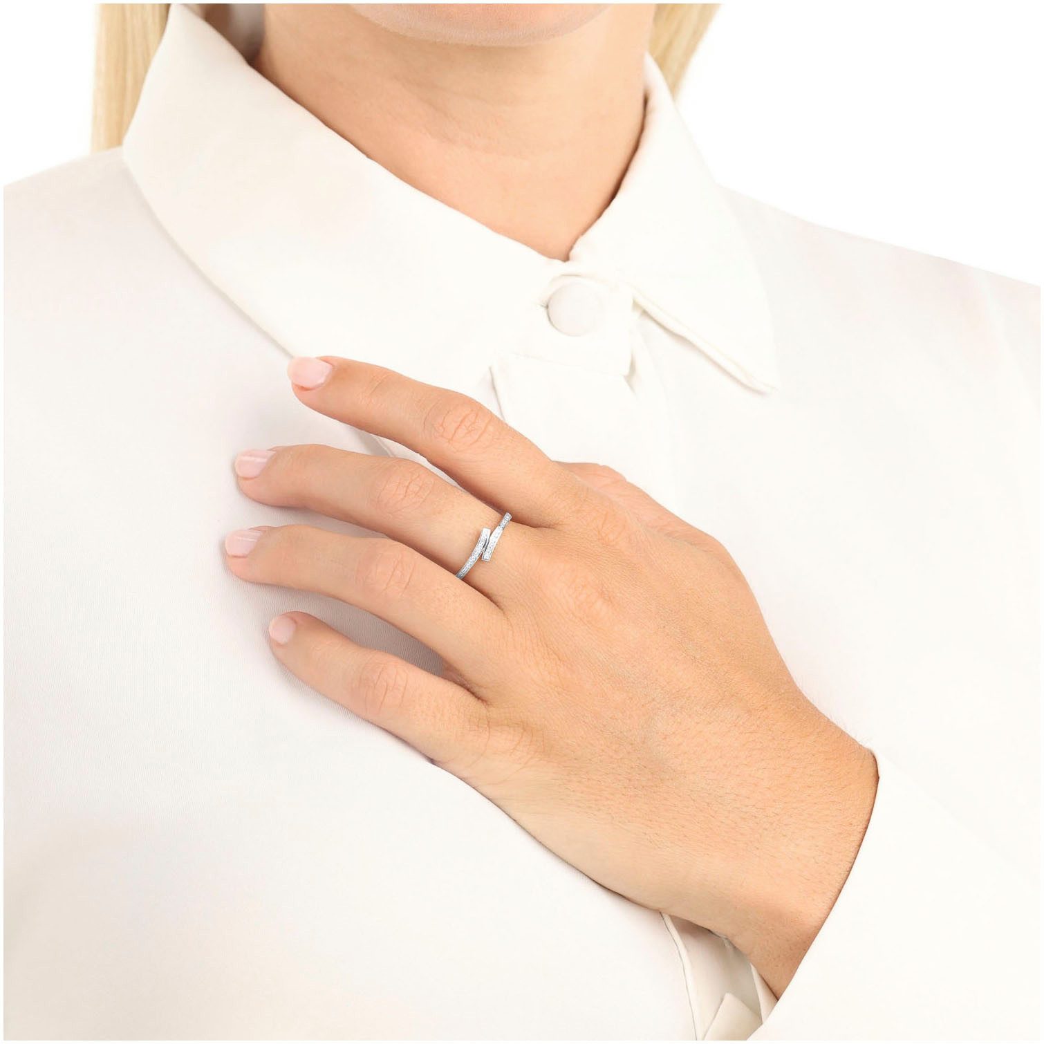 Amor Fingerring, mit Zirkonia (synth)
