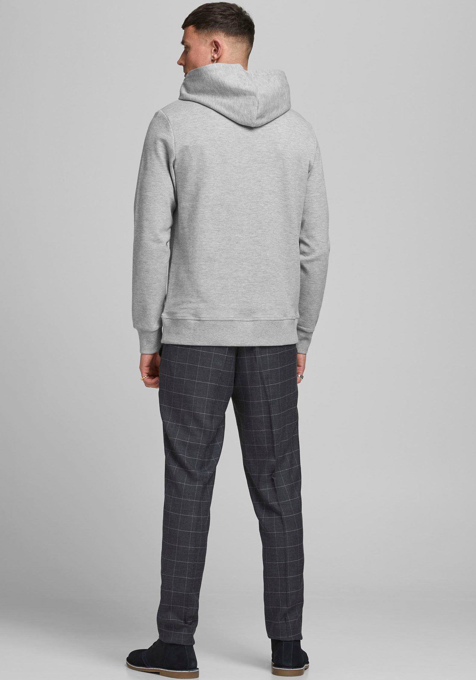 & Jones HOOD BASIC Jack SWEAT Kapuzensweatshirt hellgrau-meliert