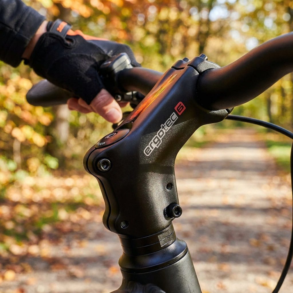 Ergotec Fahrradlenker Ergotec Vorbau High Barracuda Ahead 90 mm 31,8 mm 45° schwarz Alu