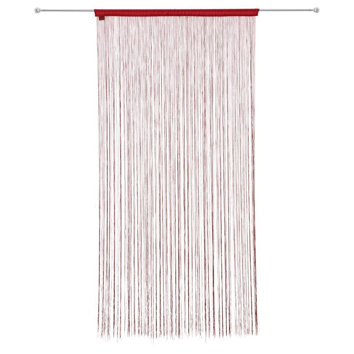 Home-trends24.de Fadenvorhang Türvorhang Fadenvorhang Vorhang Türvorhang Gardine Insektenschutz, Stangendurchzug, halbtransparent