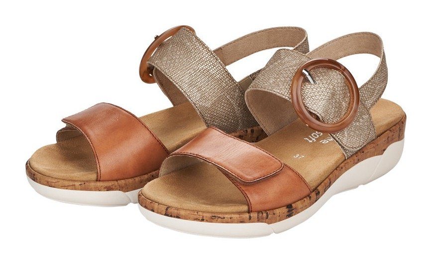 Remonte Keilsandalette Sommerschuh, Riemchensandale, praktische Klettversch günstig online kaufen