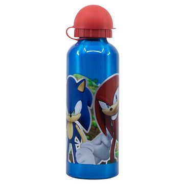 Sonic SEGA Lunchbox Sonic the Hedgehog 2 tlg. Lunch Set, Kusststoff, (2-tlg), Brotdose mit 3 Kammern XL Alu-Trinkflasche