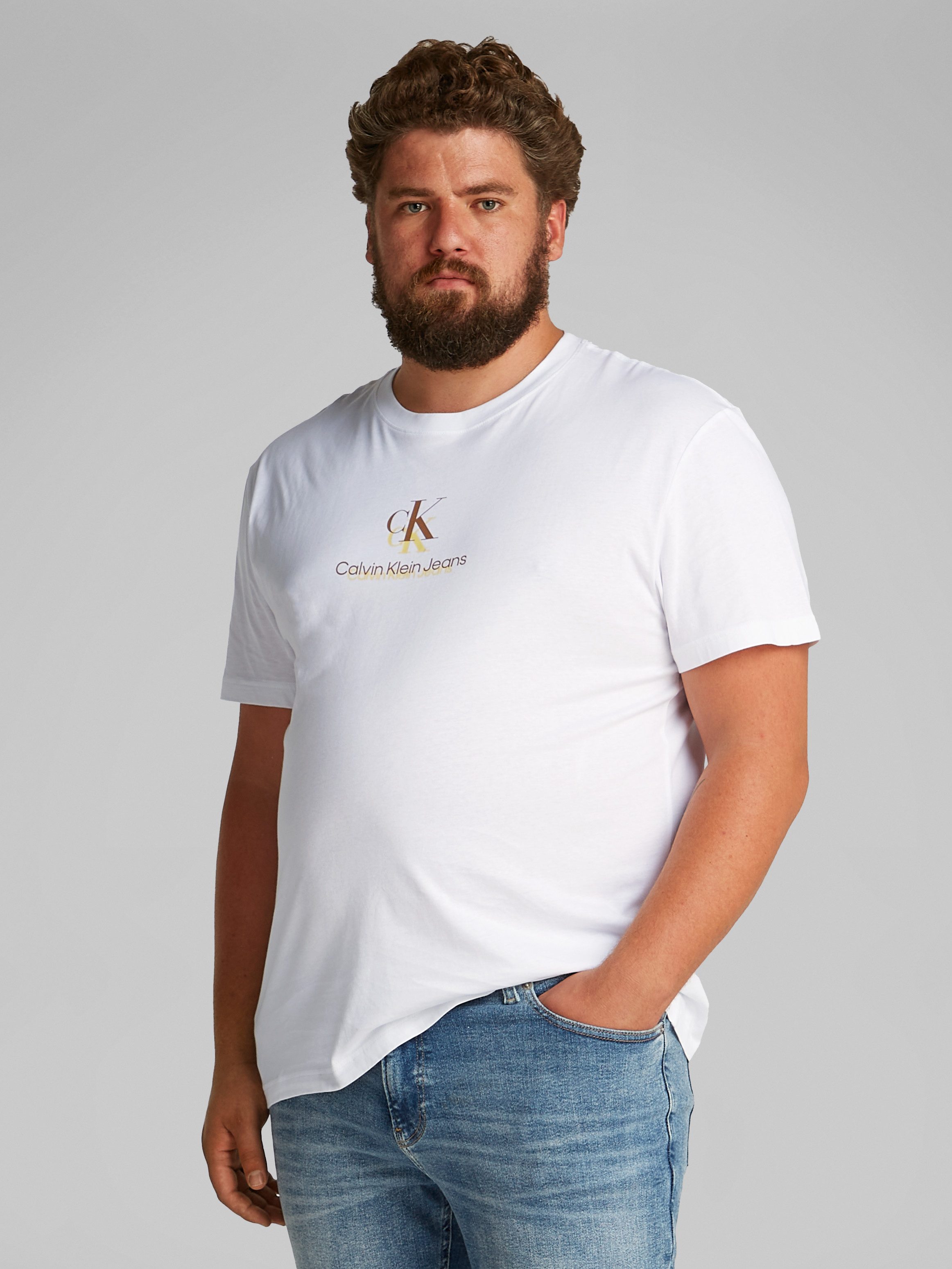 Calvin Klein Jeans Plus T-Shirt PLUS SHADOW LOGO TEE in großen Größen günstig online kaufen