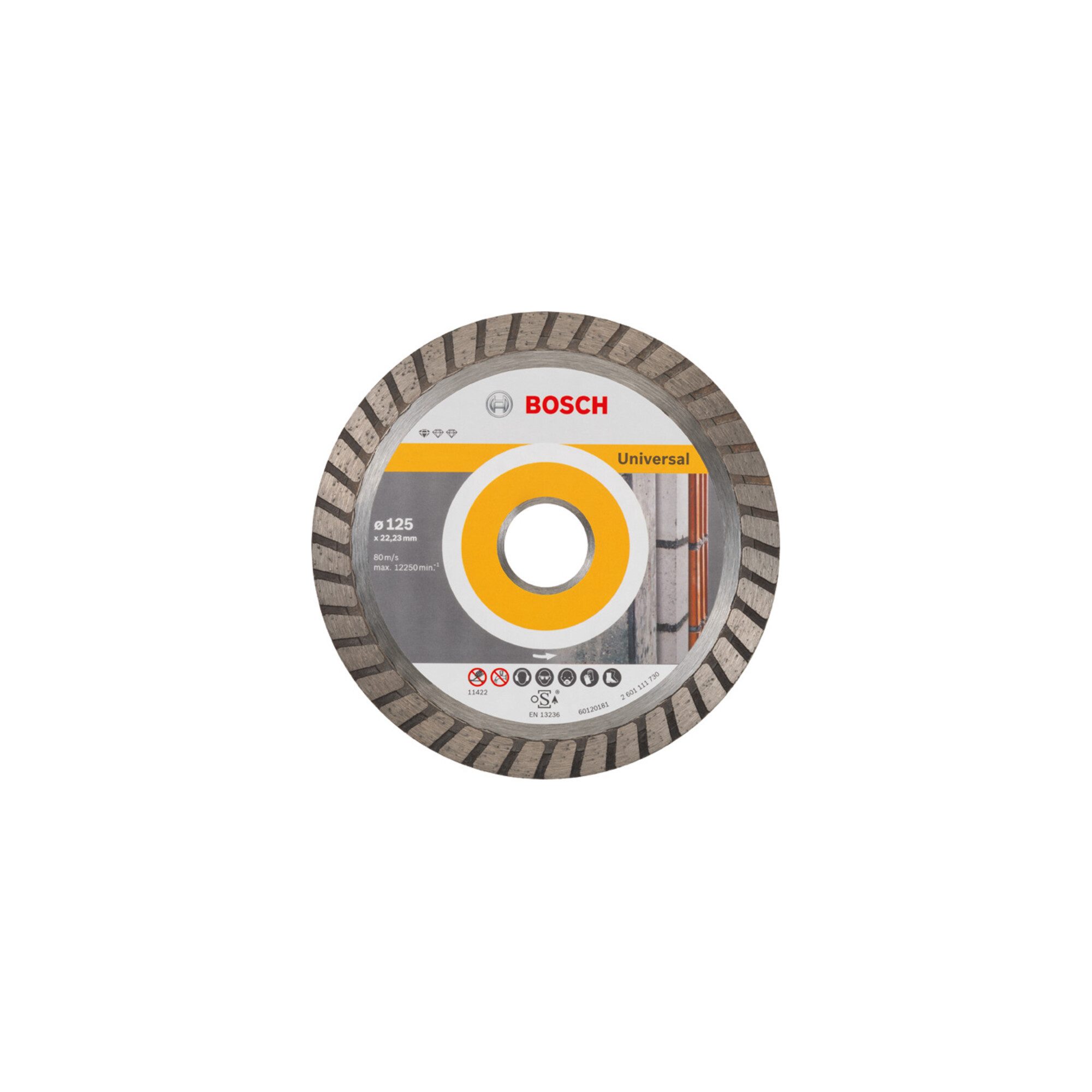Bosch Professional Trennscheiben Bosch Diamanttrennscheibe Standard for Universal Turbo 125x22,23x2x10