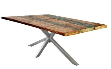 SIT Esstisch Tischgestell antiksilber Stahl, Stahl