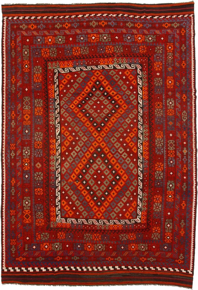 Orientteppich Kelim Afghan Antik 256x364 Handgewebter Orientteppich, Nain Trading, rechteckig, Höhe: 3 mm