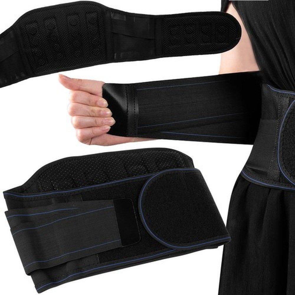 Trizand Bauch- und Rückenstützgürtel Stützgürtel Wirbelsäulengurt (Spar-Set, magnetisch), flexible Anpassung an den Taillenumfang von 85–100 cm