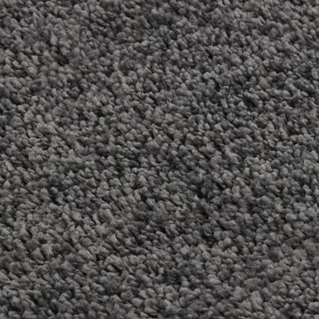 Teppich Shaggy-Dunkelgrau 80x150 cm Rutschfest, furnicato, Rechteckig