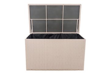 TPFGarden Auflagenbox Comfort 5mm - aus UV-beständigem Polyrattan und Aluminium-Gestell (Aufbewahrungsbox Garten - wasserdichte Gartentruhe, Gartenbox mit 2 hochwertigen Gasliftdämpfer), Maße: Volumen 785 Liter - Außenmaße: (TxBxH): 84 x 148 x 85cm