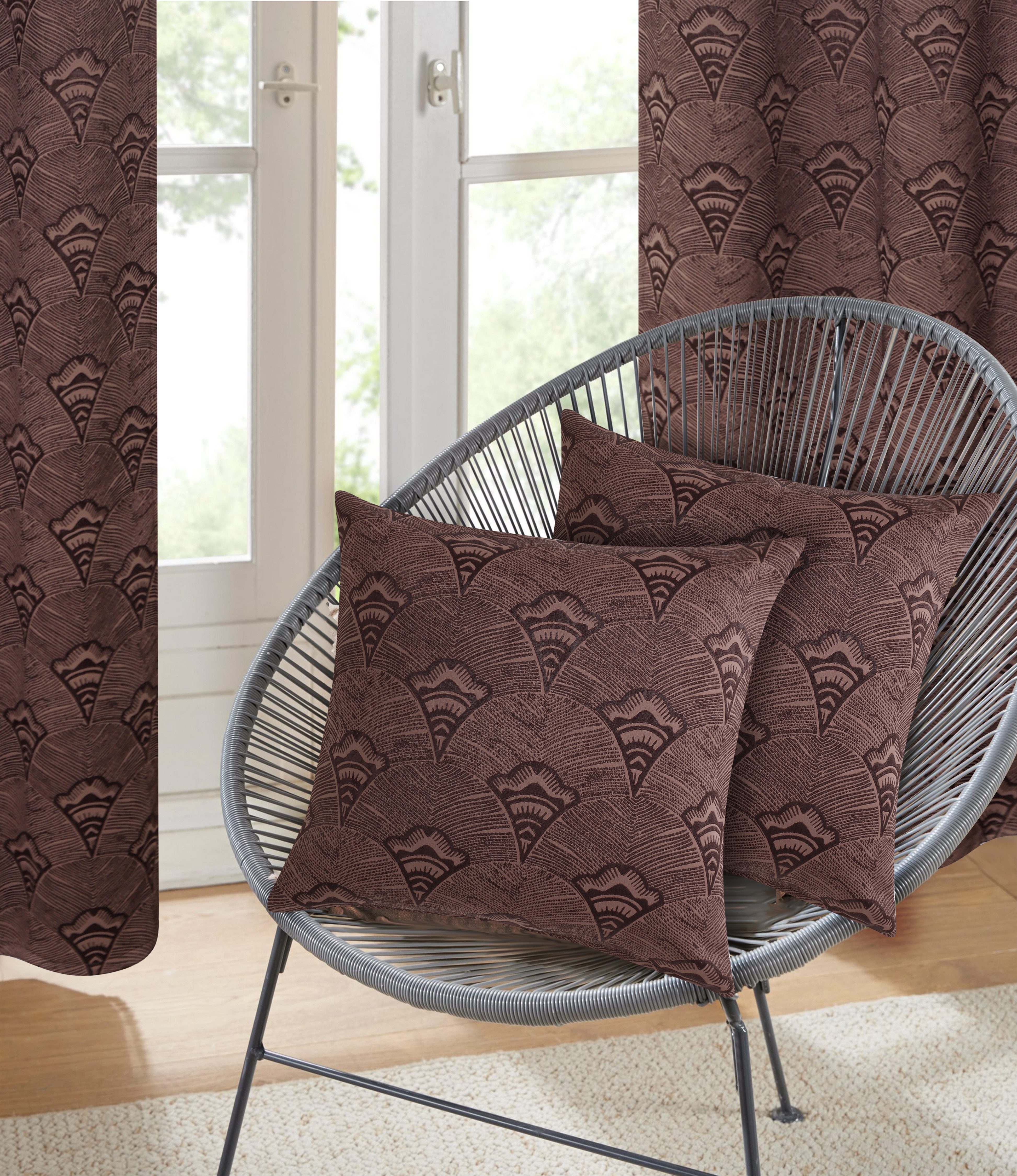 Bruno Banani Dekokissen Alessio, recyceltes Material, ohne Füllung, Jacquard Muster, moderner Hingucker