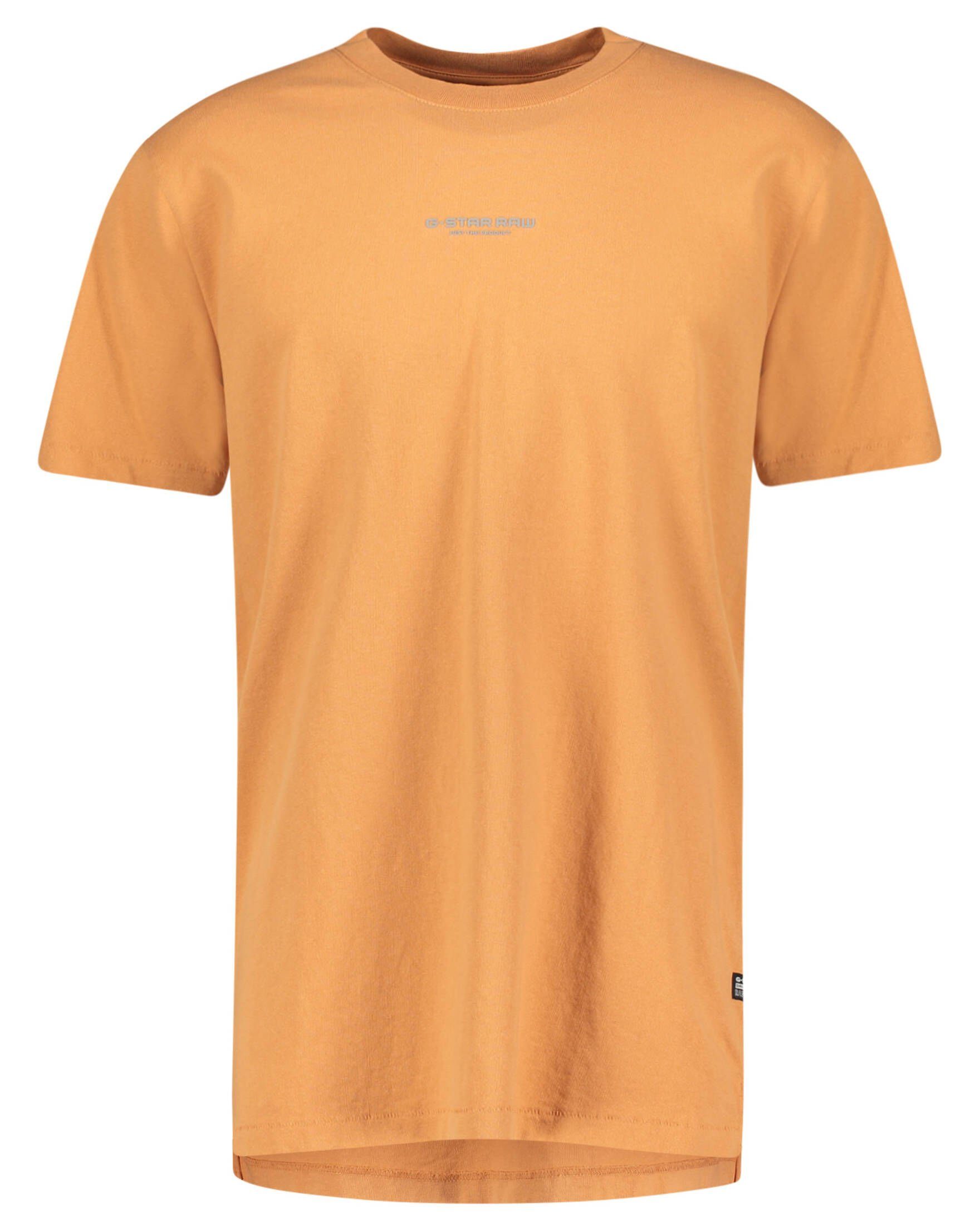 G-Star RAW T-Shirt Herren T-Shirt "Center Chest Logo" (1-tlg) orange (33)