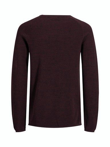 Jack & Jones Rundhalspullover CREW Port KNIT Royale JJEHILL NECK NOOS