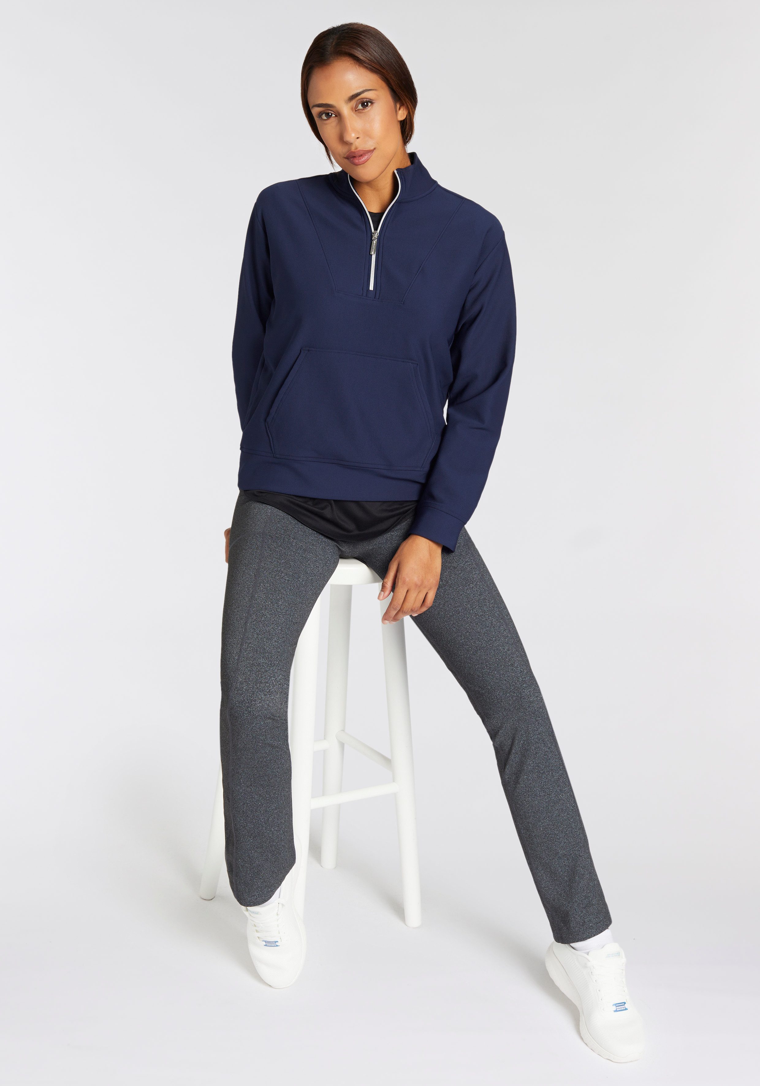 Skechers Rollkragenpullover GOLUXE RIB 1/4 ZIP günstig online kaufen