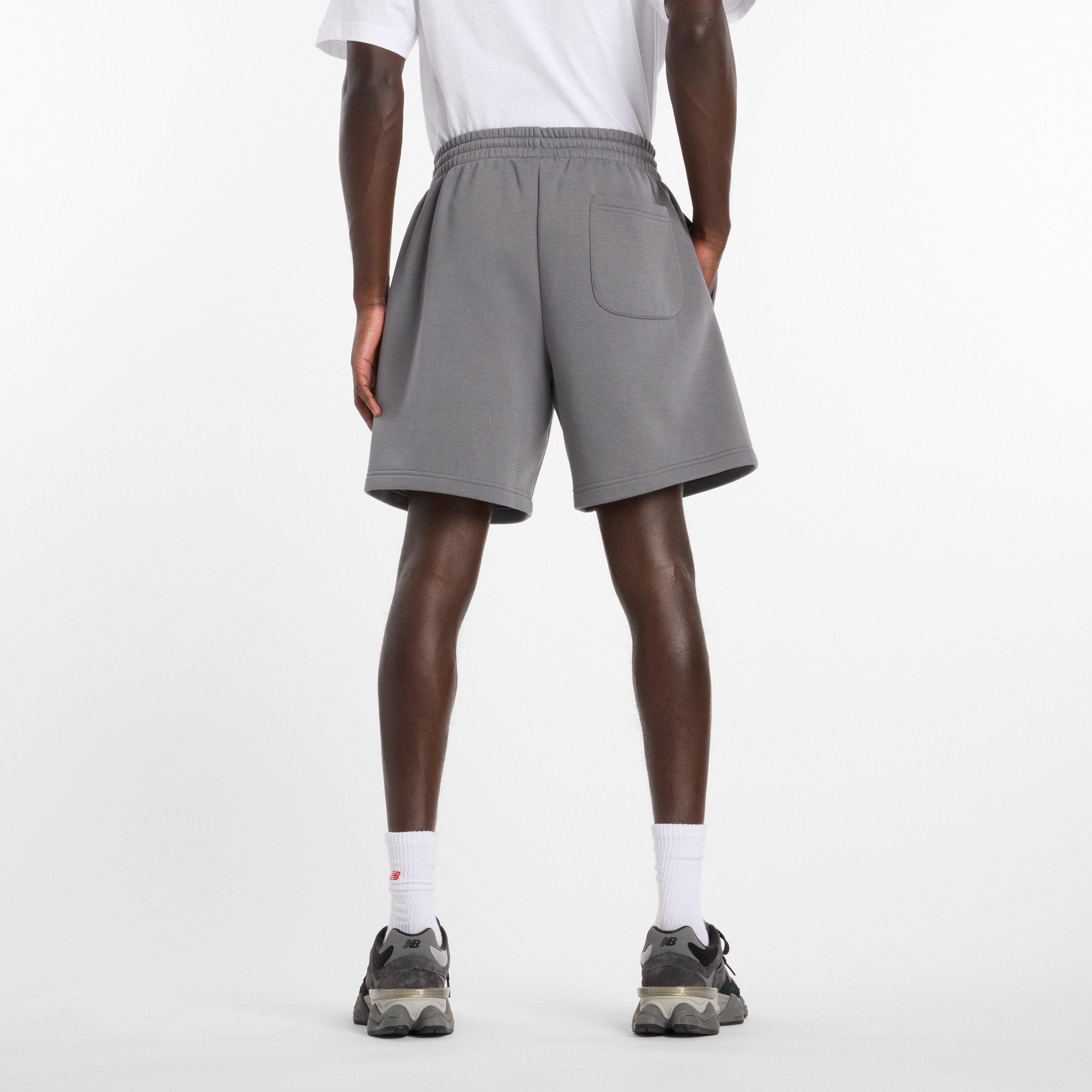 New Balance Sweatshorts mit Kordelverschluss, aus Baumwolle und Polyester, in Fleece-Qualität