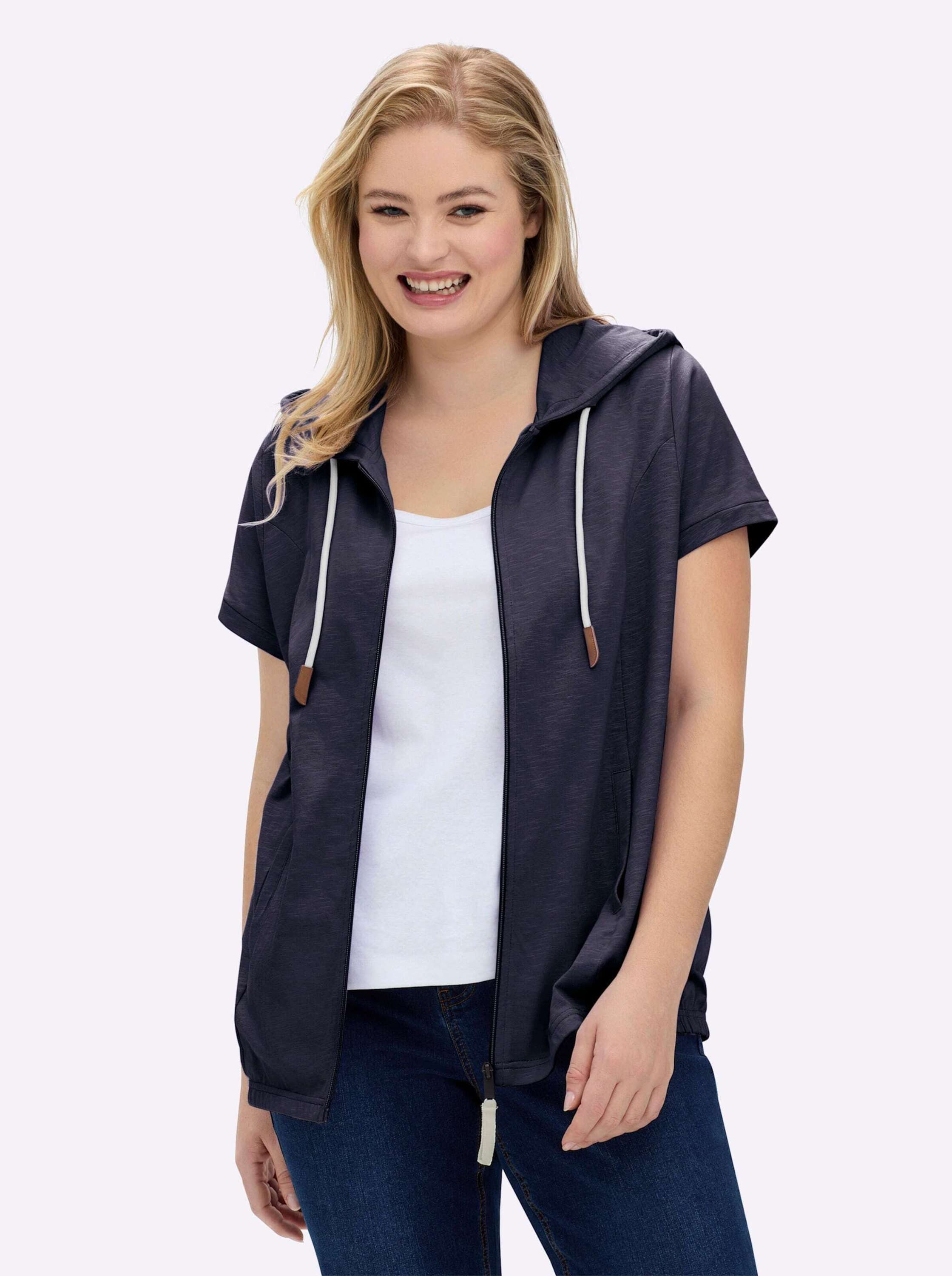 Witt Shirtjacke Sweatjacke Kurzarm