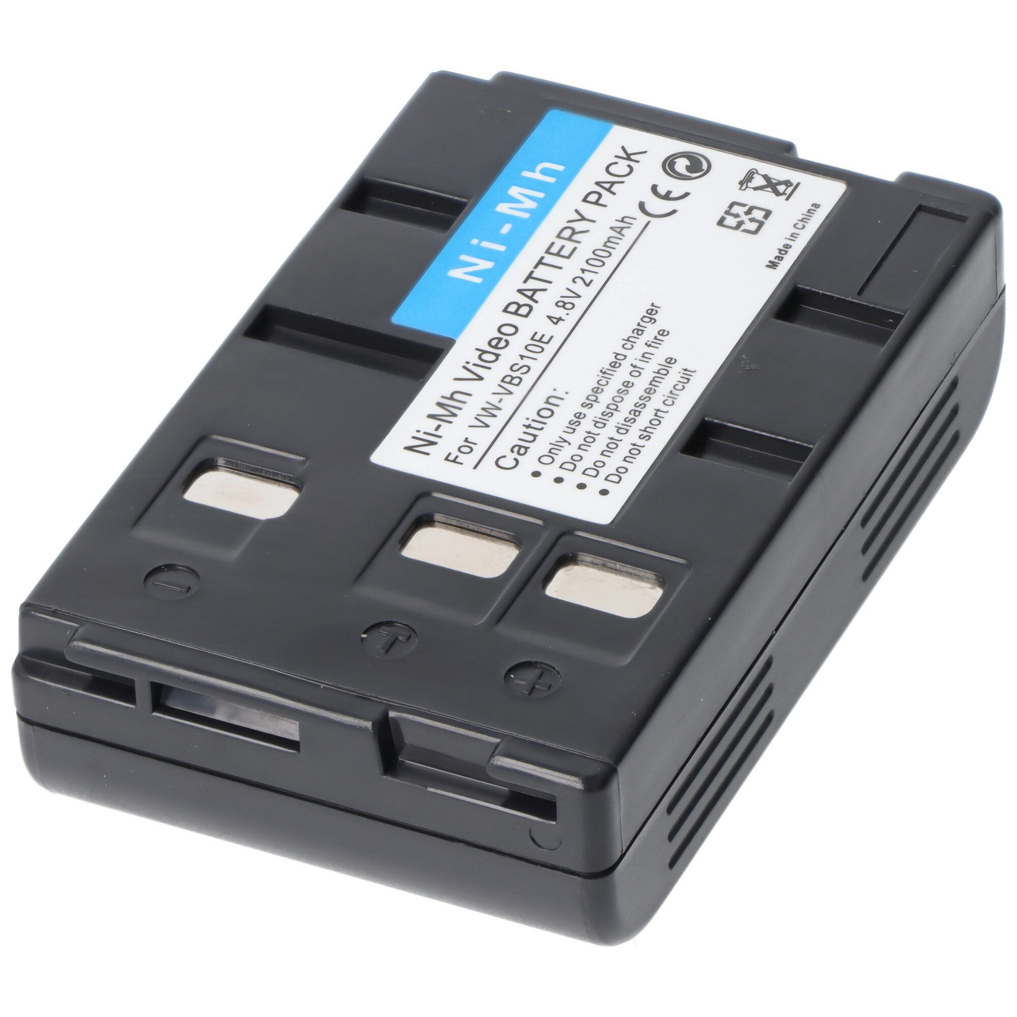 AccuCell AccuCell Akku passend für Panasonic VW-VBS10E, HHR-V211, P-V211, P-V2 Akku 2100 mAh (4,8 V)