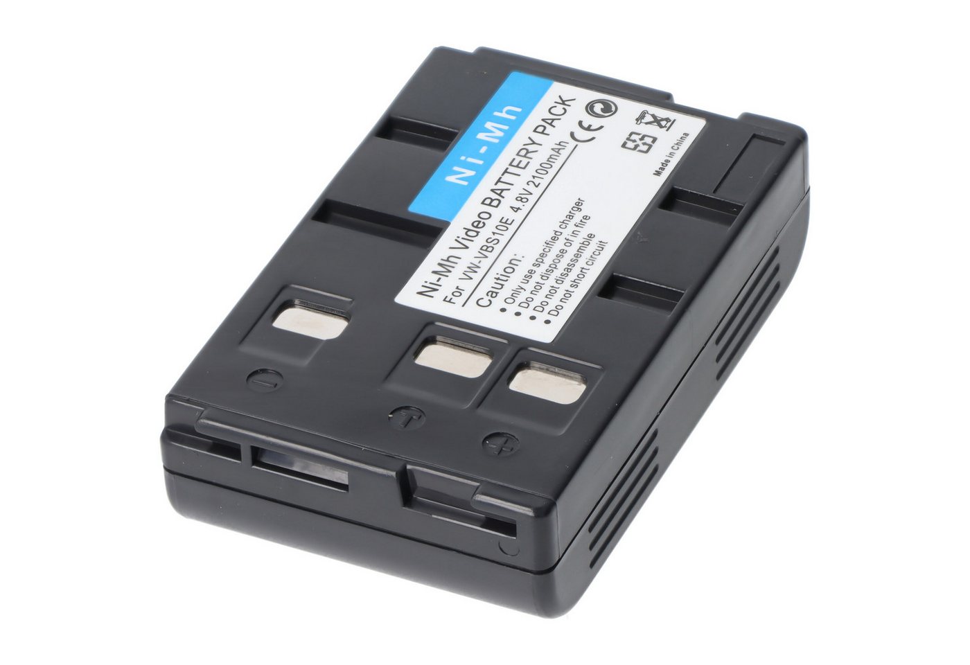 AccuCell AccuCell Akku passend für Panasonic VW-VBS10E, HHR-V211, P-V211, P-V2 Akku 2100 mAh (4,8 V)