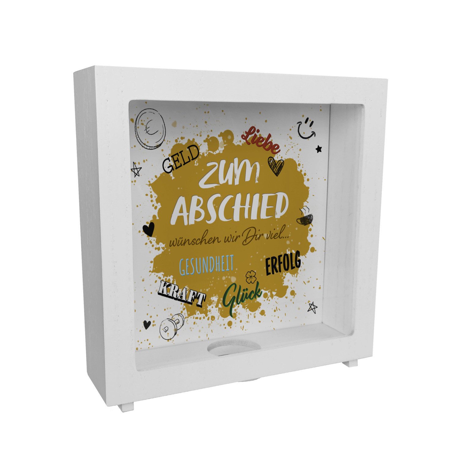 speecheese Spardose Zum Abschied Wünsche Rahmen günstig online kaufen